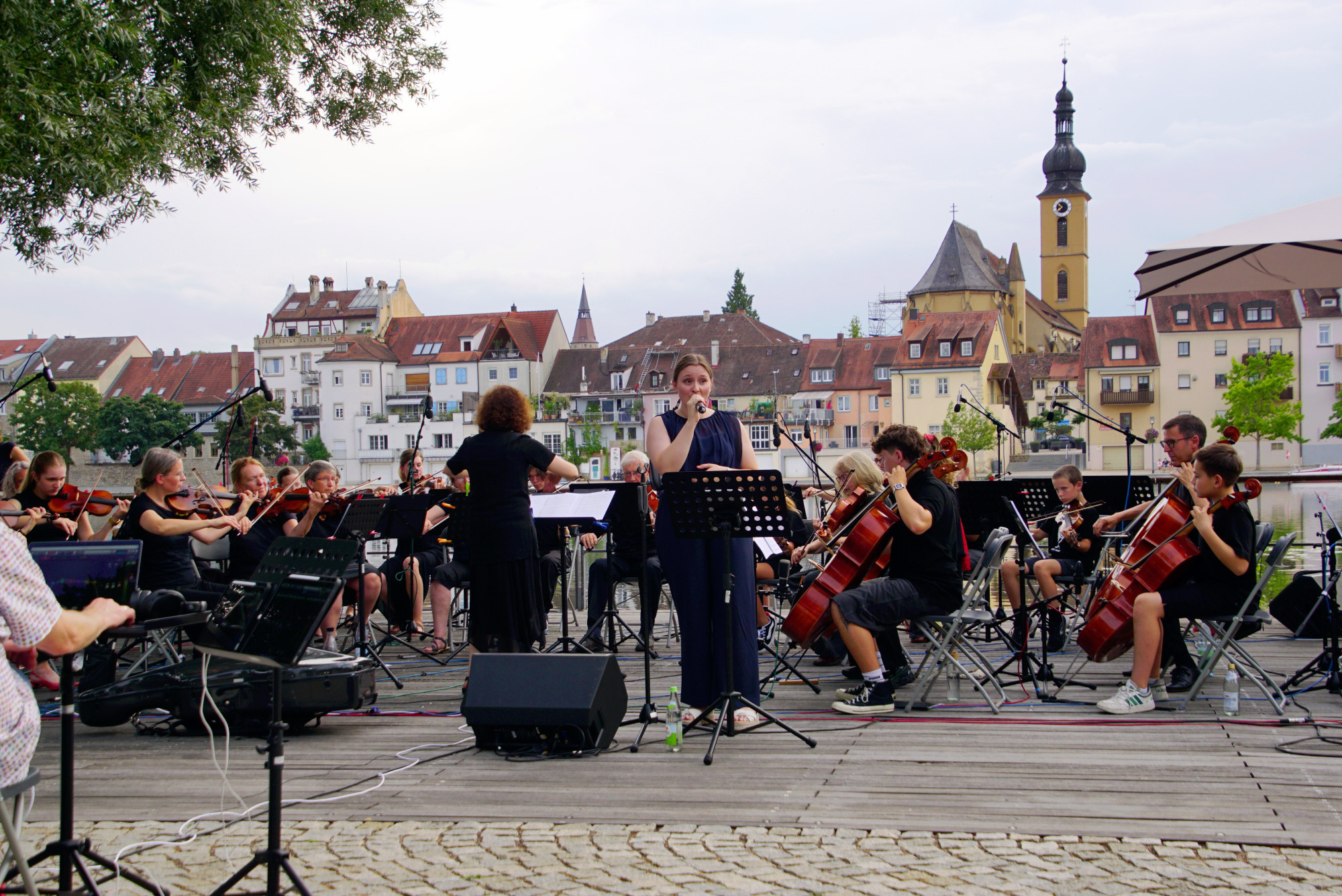 Das Konzert des Streichorchesters im Juli am Stadtbalkon war ein Publikumsmagnet